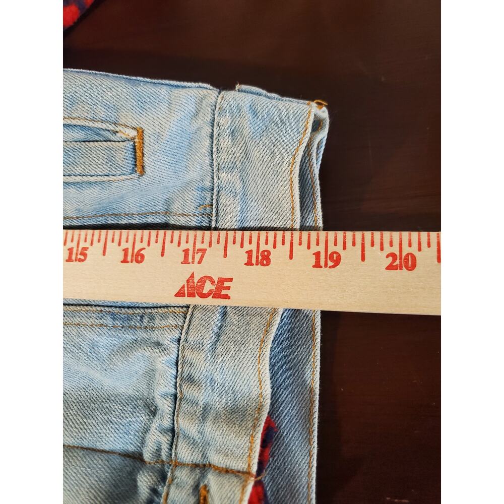 Vtg 90s Bugle Boy Denim Fleece Hooded Jacket Youth Little Boy Size XL Southwest - Picture 8 of 9